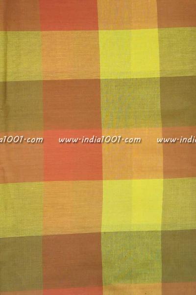 Woven Cotton checks Cut Fabric (blouse)