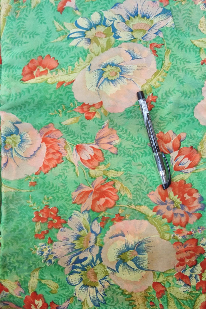 Printed Semi crepe fabric