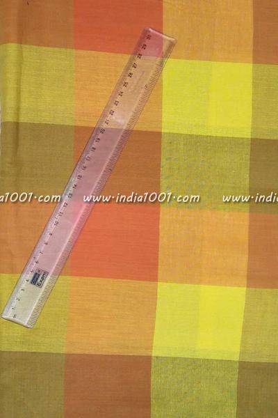 Woven Cotton checks Cut Fabric (blouse)