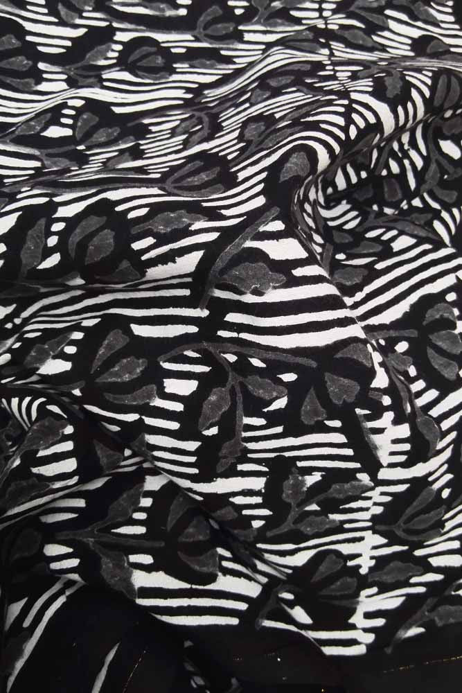 Block Printed Running Cotton Fabric