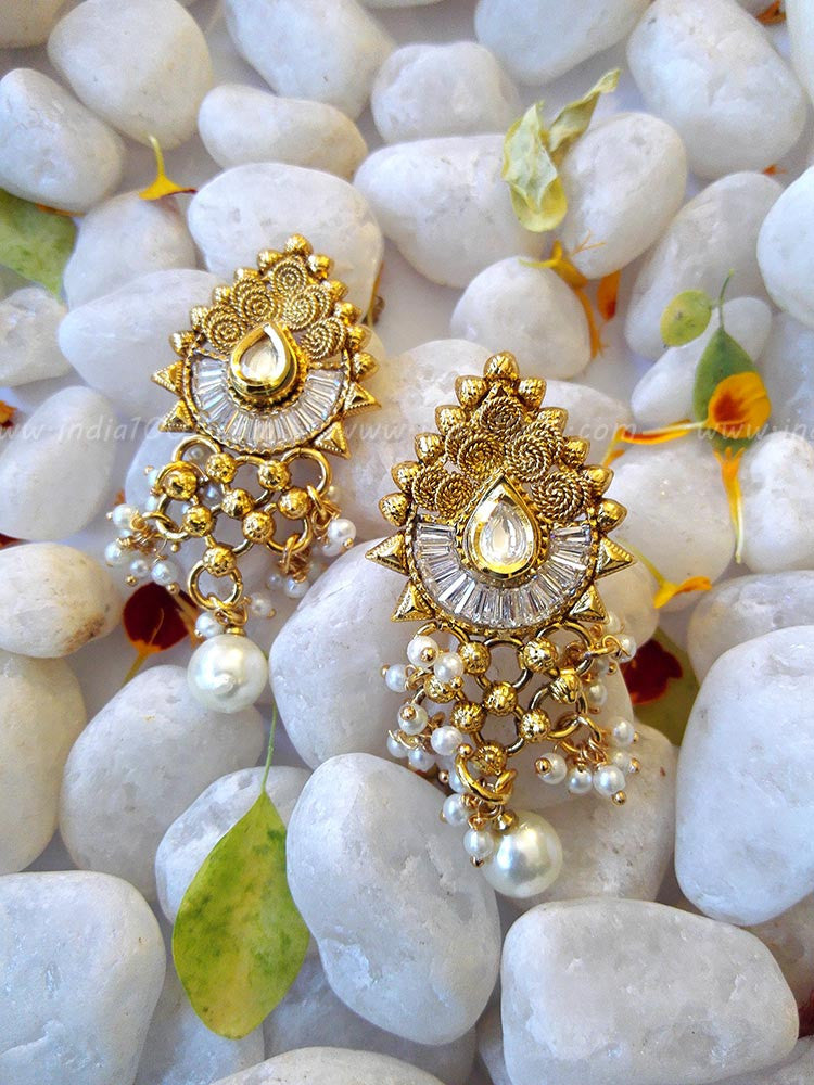 Gorgeous Kundan & Polki Long Necklace set