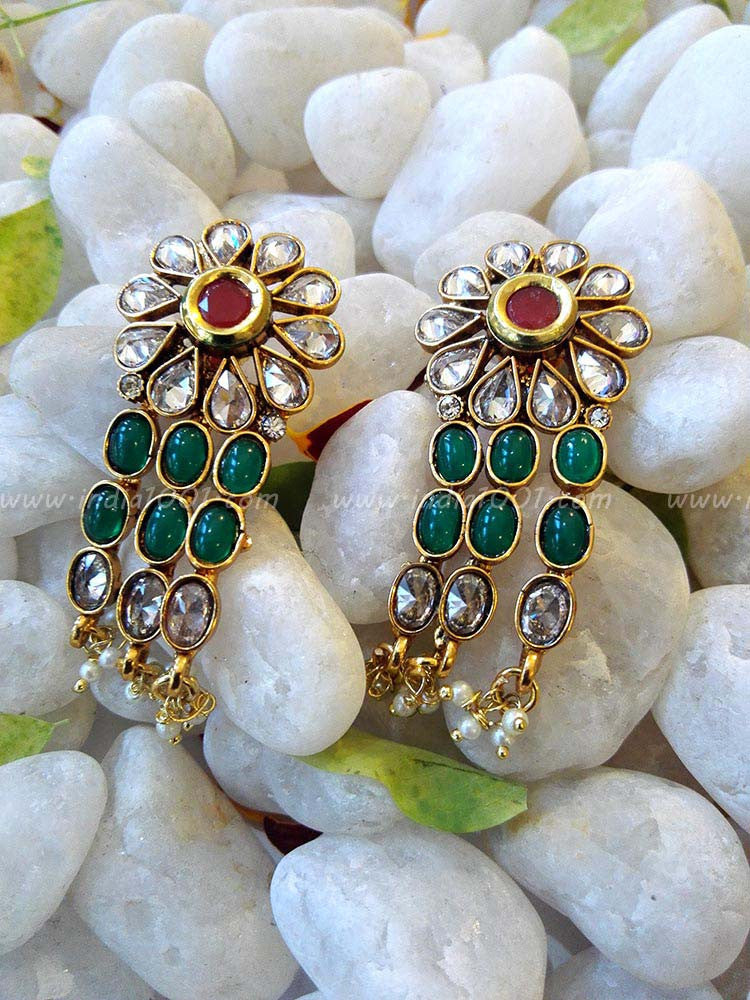 Elegant Kundan & Polki Necklace set