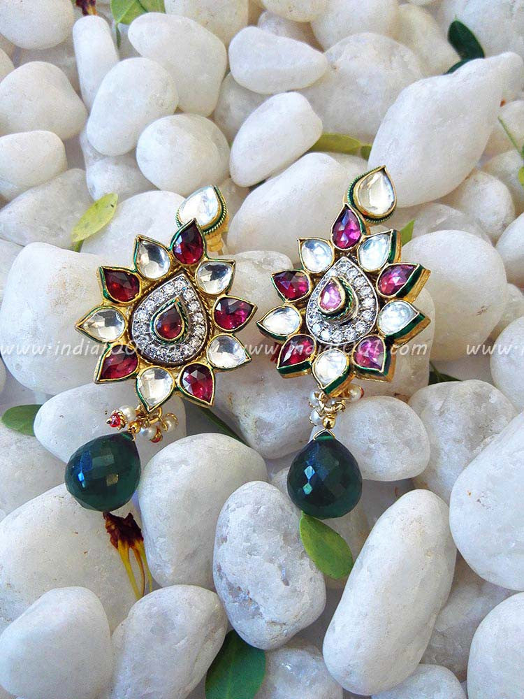 Gorgeous Kundan, AD & Pearl Necklace Set