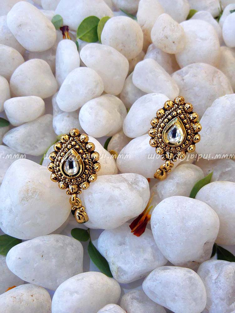 Gorgeous Pearl & Polki Necklace set