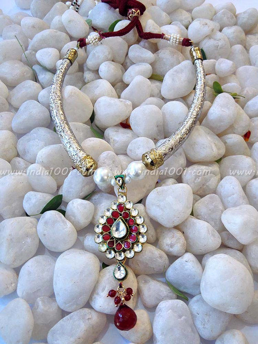 Gorgeous Kundan, AD & Pearl Necklace Set