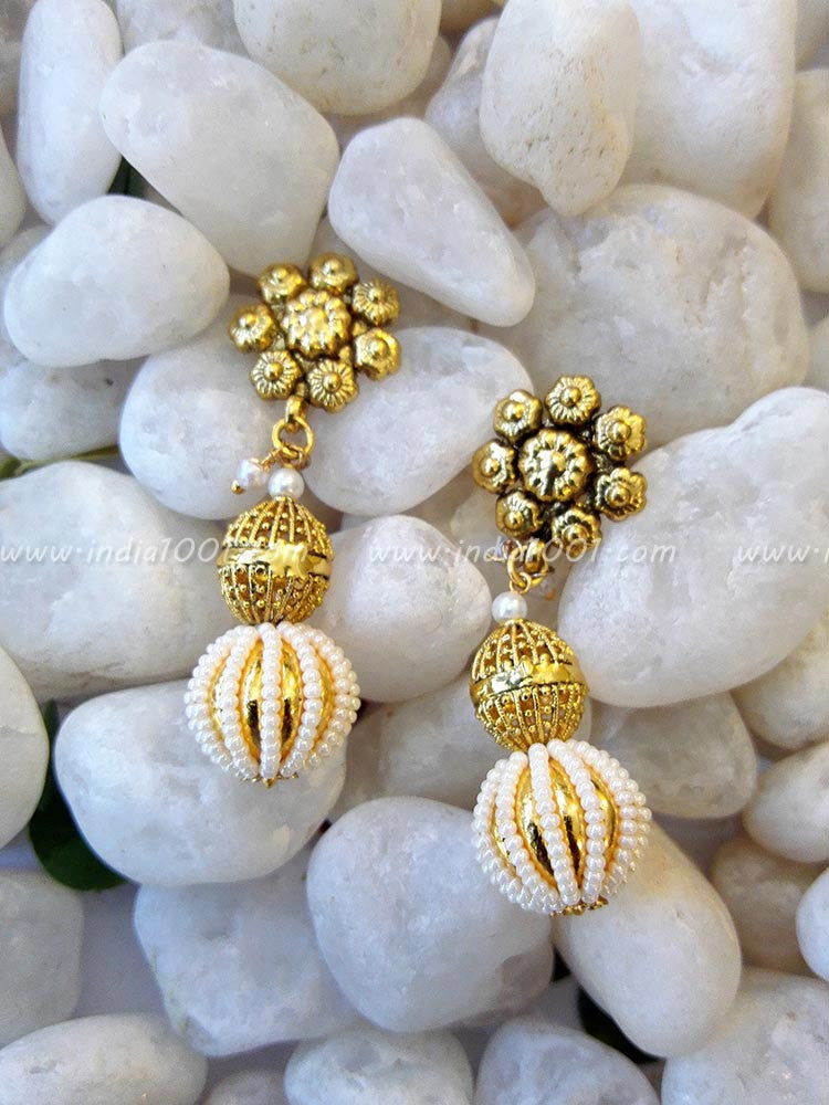 Elegant Pearl & Polki Mala Set