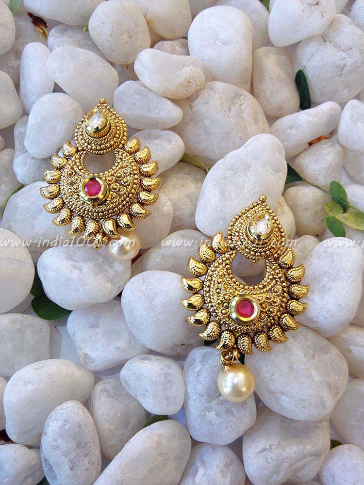 Gorgeous Kundan & Polki Long Necklace set