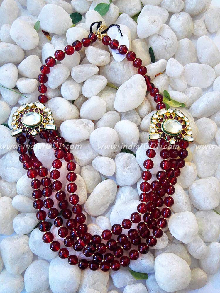 Elegant Kundan Mala Set