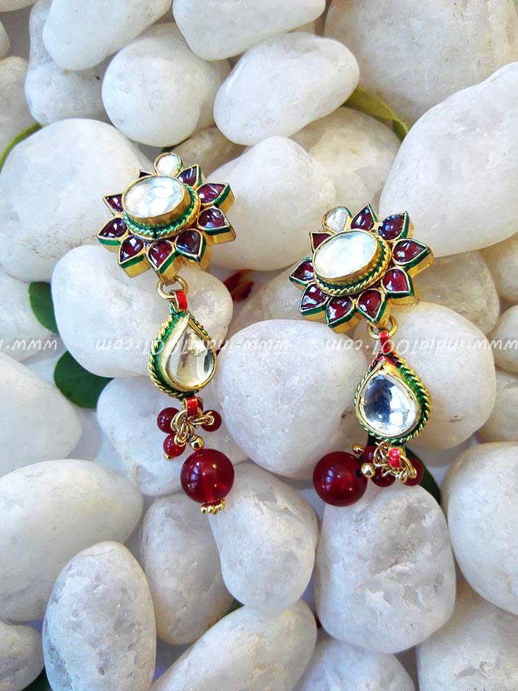 Elegant Kundan Mala Set