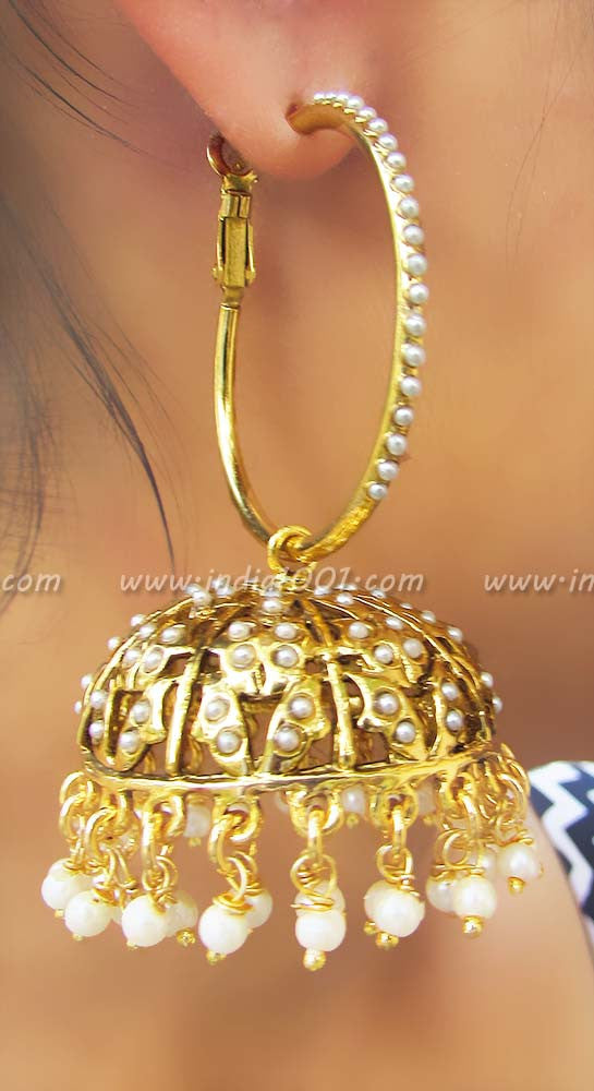 Stunning Pearl Jhumka