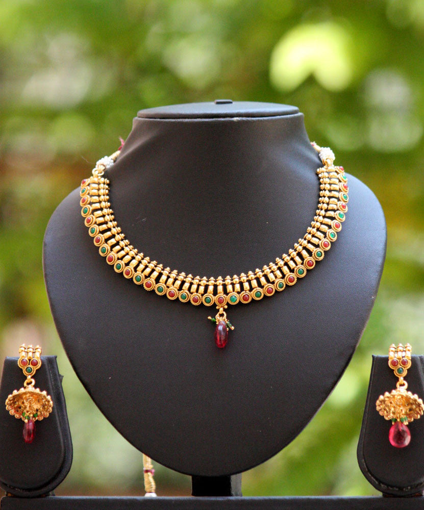 Elegant Polki Necklace Set