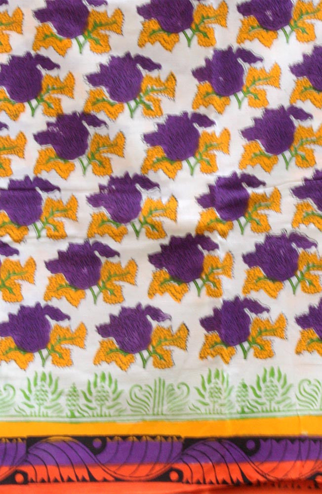 Block Printed Cotton Running Fabric