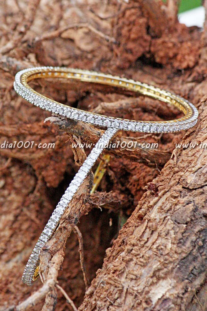 American Diamond Bangles (1pr - 2 nos. )