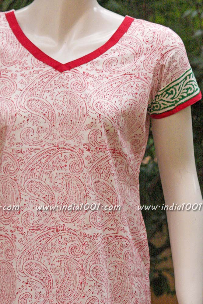 Elegant block printed kurti