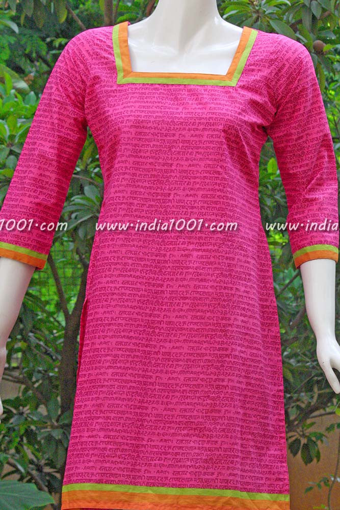 Elegant block printed kurti