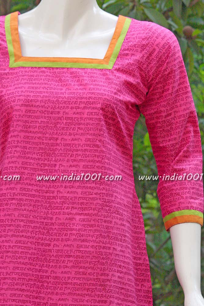 Elegant block printed kurti
