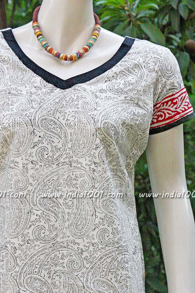 Elegant block printed kurti