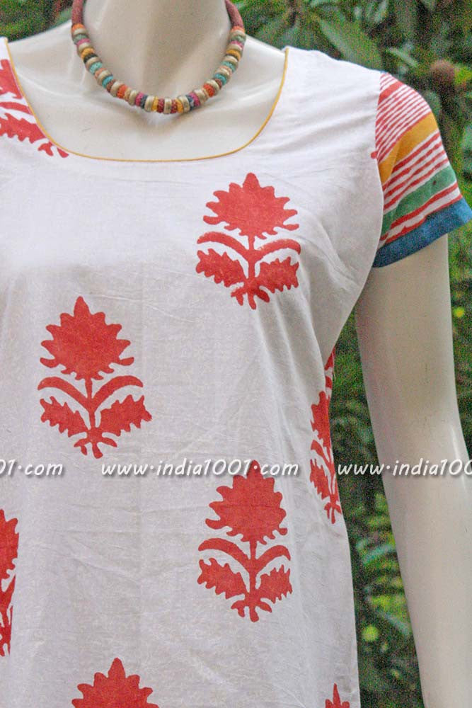 Elegant block printed kurti