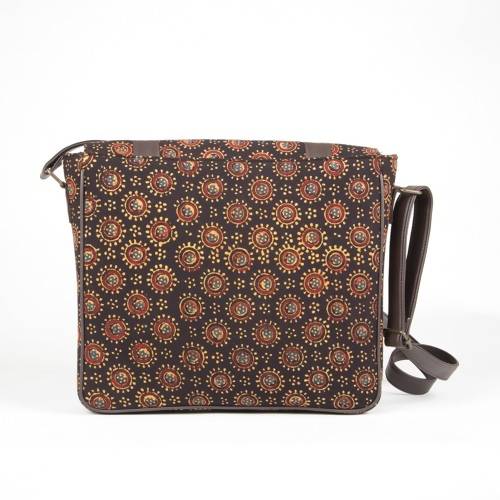 Black Ajrakh Messenger Bag