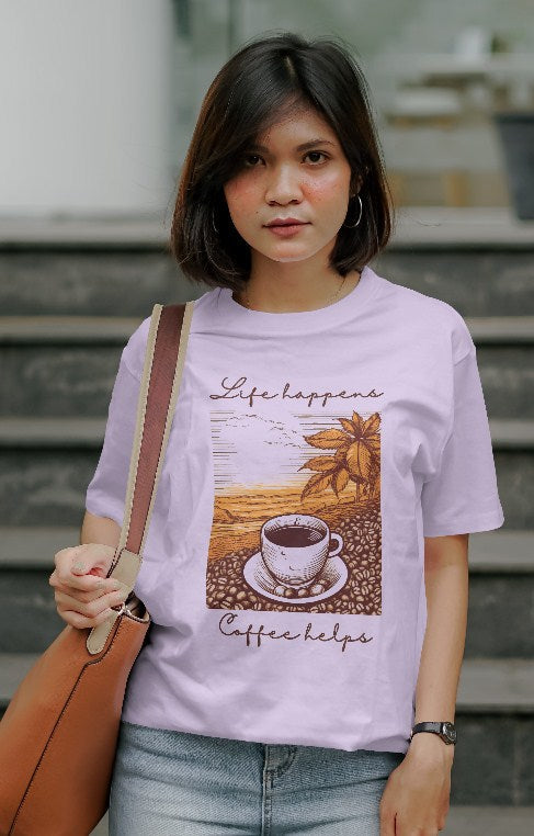 Life happens, Coffee helps - Classic Unisex T-shirt