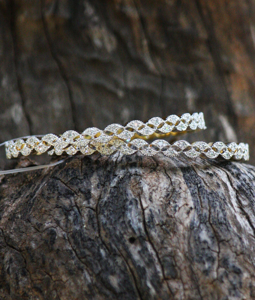 American Diamond Bangles (1pr - 2 nos. )