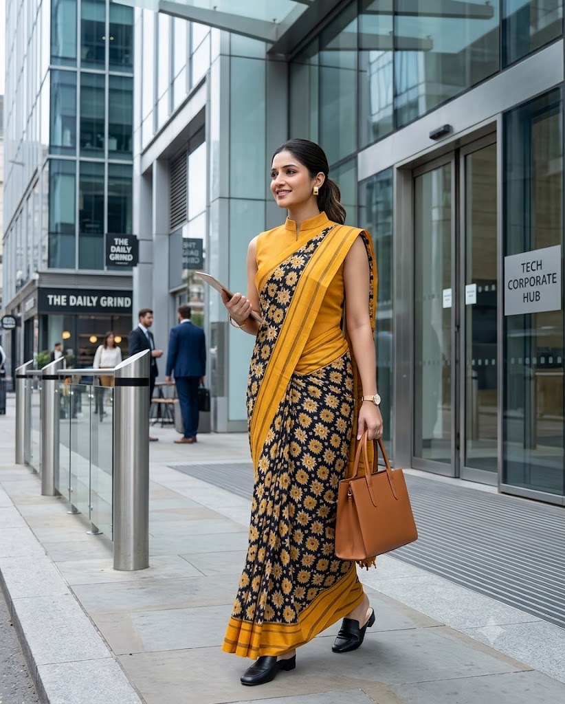 Elegant Handloom Teliya Cotton Saree