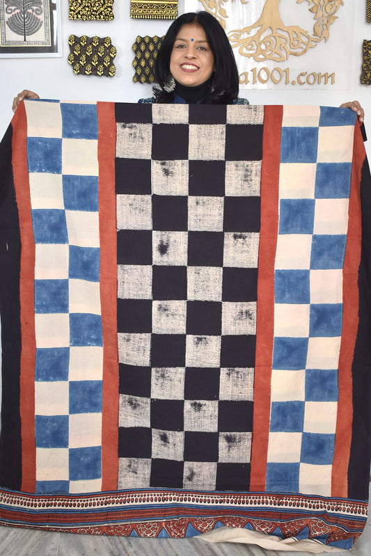 Designer Ajrakh cotton kurta/Kaftan fabrics