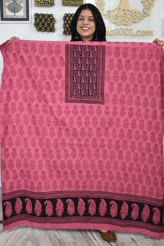 Bagh Hand Block Printed Cotton Kurta Fabric