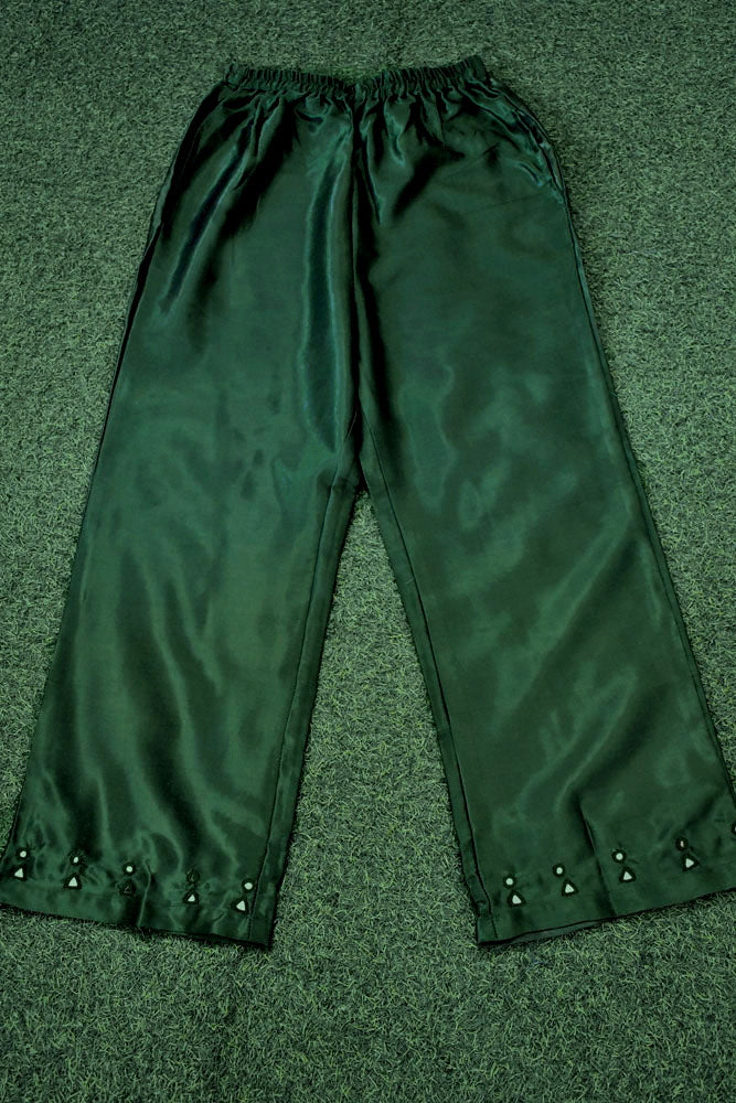 Elegant Mashru Pant With Kutch Mirror Work Size - 38 - 48