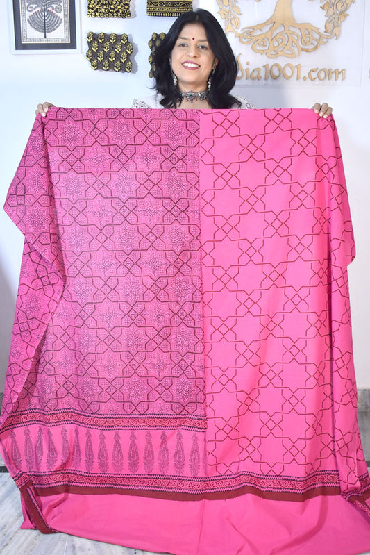 Bagh Hand Block Printed Cotton Kurta Fabric