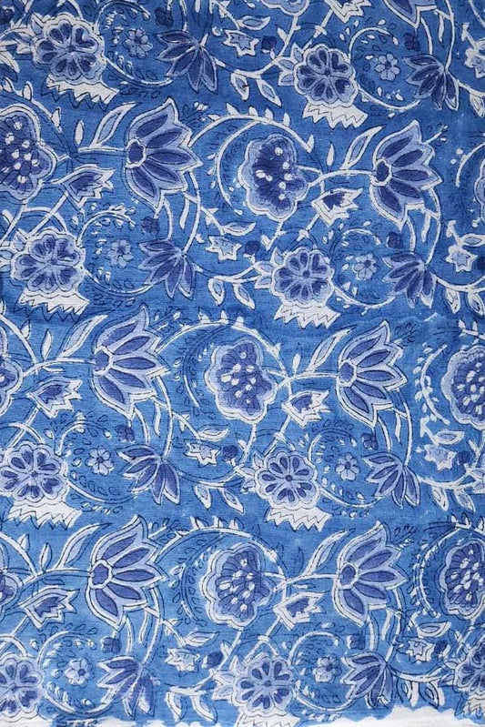 Manjri (मंजरी) - 5 mtr cut for Co-ord Sets / Suits - Hand Block Printed Running Soft Cotton Fabric