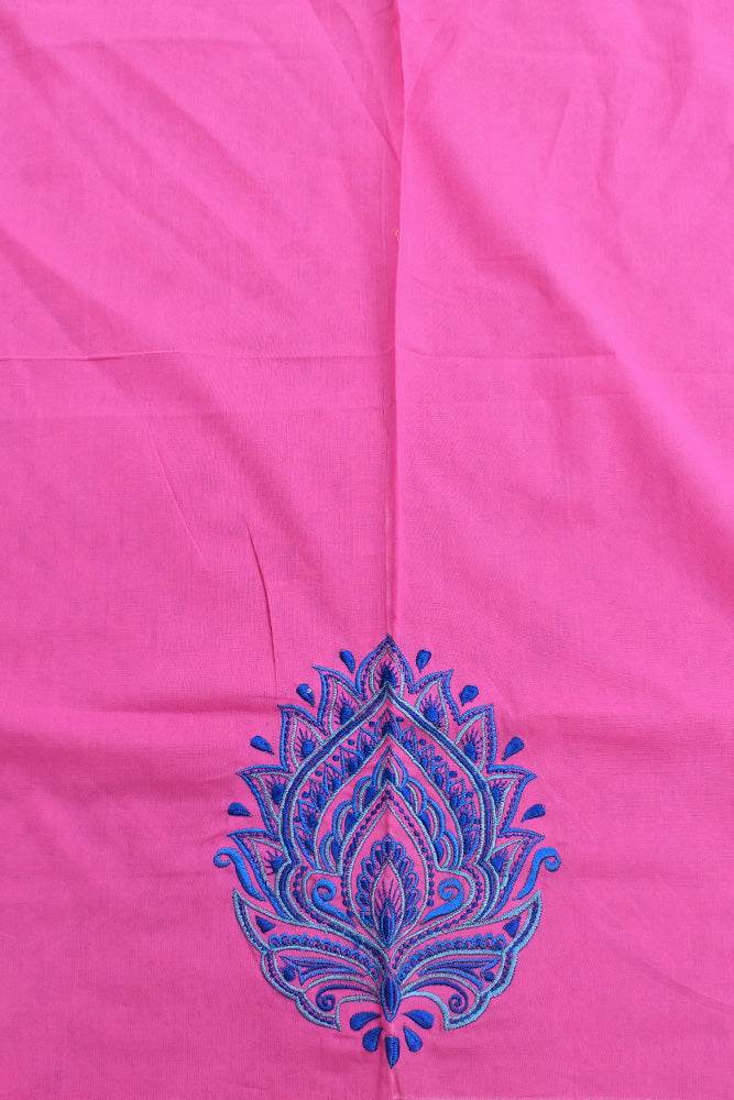 Beautiful Embroidered Mandala Design Cotton blouse fabric