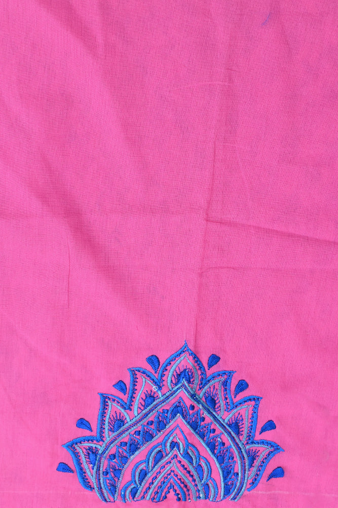 Beautiful Embroidered Mandala Design Cotton blouse fabric