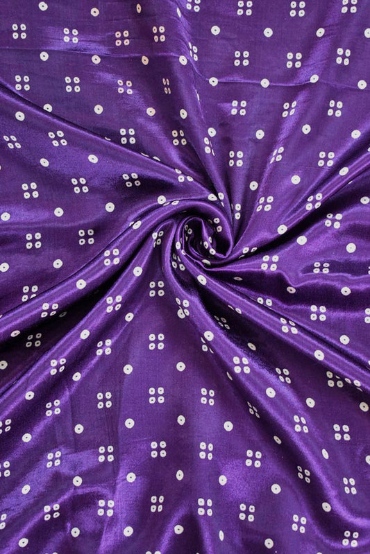 MASHRU SILK KUTCH HAND BLOCK PRINTED FABRIC - 2.5 & 3 mtr cuts