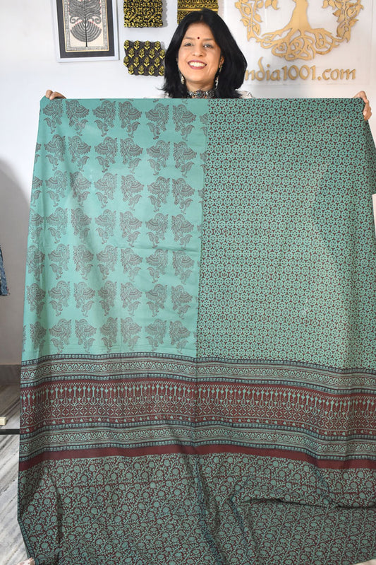 Bagh Hand Block Printed Cotton Kurta Fabric