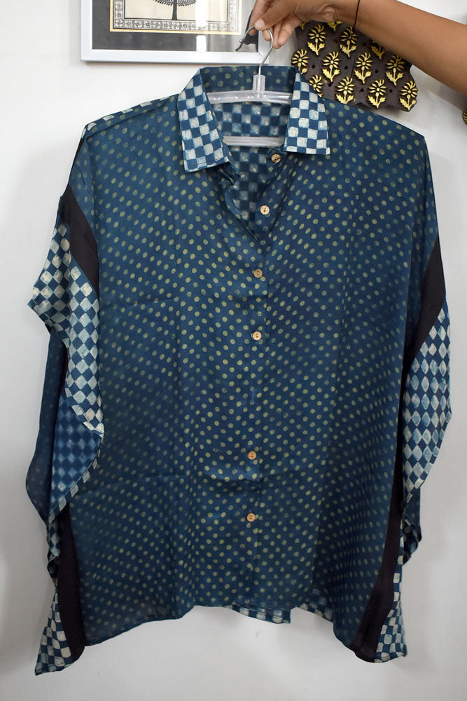 Beautiful Ajrakh Modal Silk Kaftan - 38 - 44