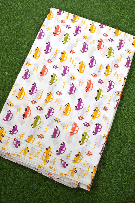 Hand Block Printed Cotton Running Fabric (2.5 mtrs )