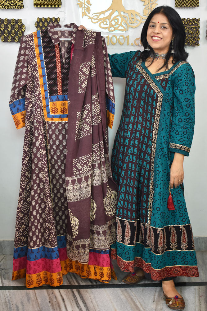 Bagh Anarkali Kurta and dupatta set - size 44