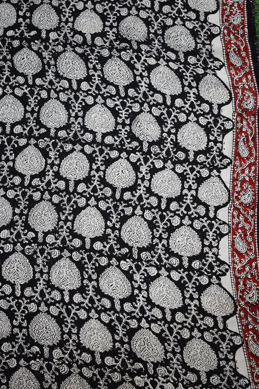 Beautiful Modal Silk Bagru Hand Block Print Fabric