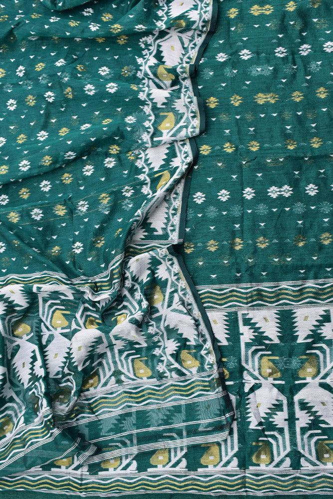 Beautiful Hand Woven Blended Cotton Jamdani Set