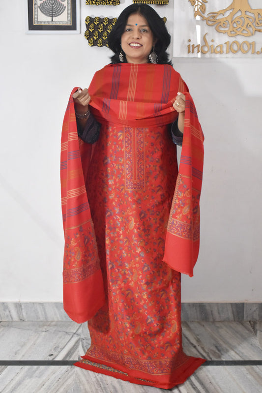 Beautiful Woolen Suit fabric with Woven patterns