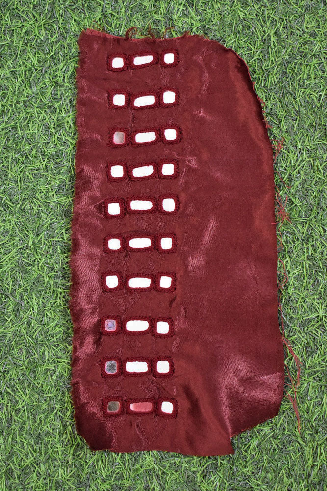 Kutch mirror work Patch on Mashru Fabric