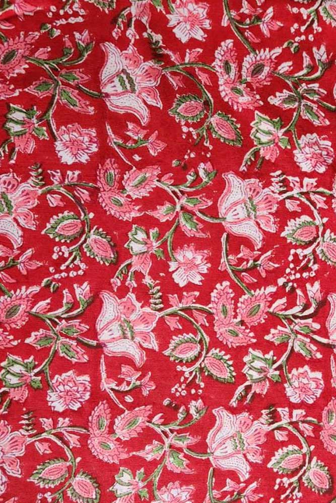 Manjri (मंजरी) - 5 mtr cut for Co-ord Sets / Suits - Hand Block Printed Running Soft Cotton Fabric