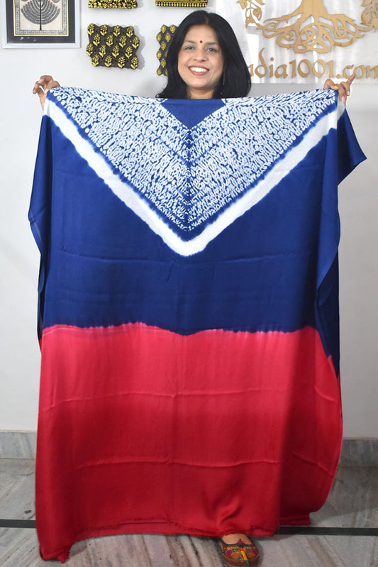 Hand crafted Nui Shibori Tie & Dye Modal Silk Fabric - 2.5 mtrs