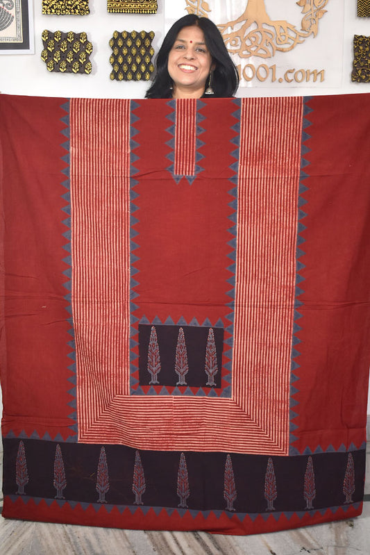 Designer Ajrakh cotton kurta/Kaftan fabrics