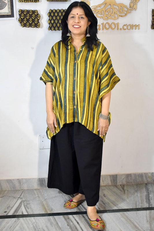 Beautiful Ajrakh Modal Silk Shirt size - 38 - 44