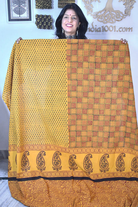 Bagh Hand Block Printed Cotton Kurta Fabric