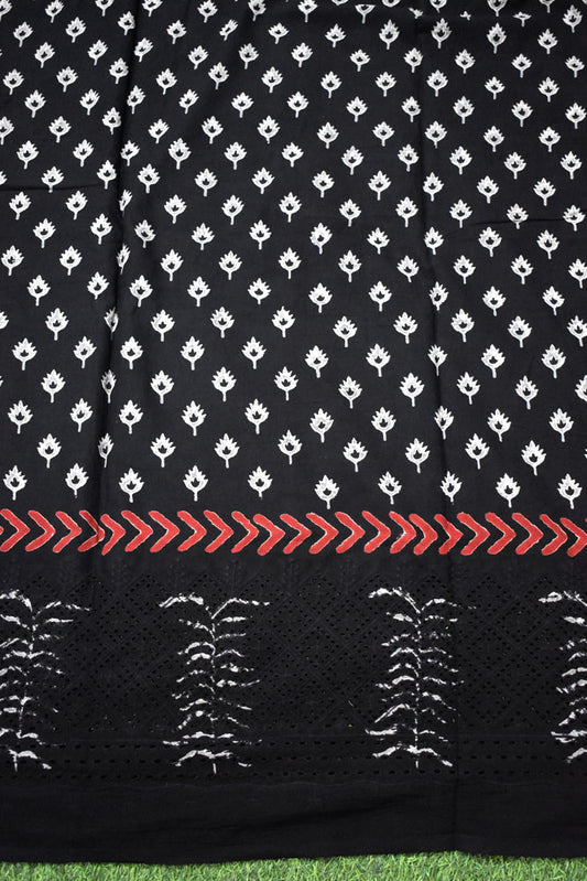 Block Printed Running Hakoba Cotton Fabric