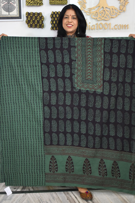 Bagh Hand Block Printed Cotton Kurta Fabric