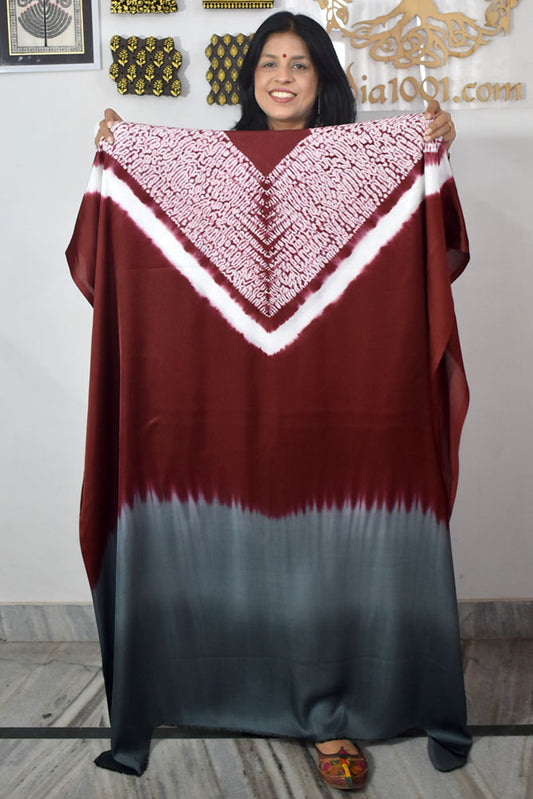 Hand crafted Nui Shibori Tie & Dye Modal Silk Fabric - 2.5 mtrs